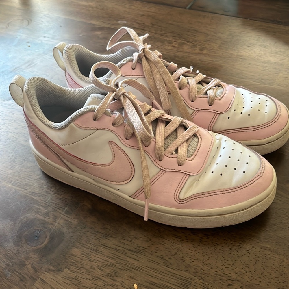 Light Pink Holographic Big Girls Nike Dunks